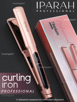 Плойка для волосся IPARAH PaROFESSIONAL STRAIGHTENER Плойка для локонів, Стайлер для волосся, Утюжок для вирівнювання волосся з температурним контролем 140-230°C 50 Вт, Pink