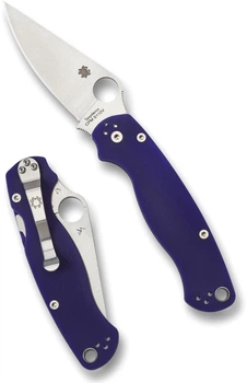 Раскладной нож Spyderco Para Military 2 G-10 CPM S110V PM2 Dark Blue (871656)