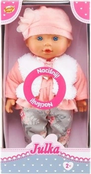Lalka bobas Smily Play Julka mówiąca w dwóch językach 35 cm SP84375 (5905375843755)