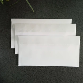 Євроконверт (110×220 мм), білий, з клейкою стрічкою, 50шт