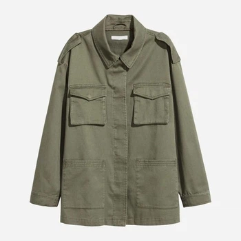 Рубашка жіноча Хакі H&M S (0441918)