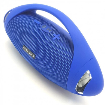 Портативна колонка Hopestar H37 Sound System Original BLUE, Bluetooth 2×5 Вт, FM, TF, USB, Power Bank 1500 mAh, TWS, вологозахист
