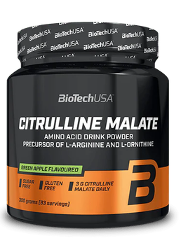 Aminokwas BioTech Citrulline Malate 300 g Green Apple (5999076215867)