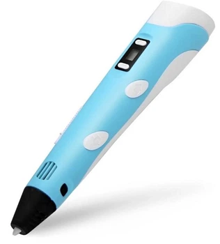 Детский набор для моделирования 3D-Pen ручка с LCD-дисплеем Голубой