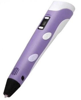 Набор для детского творчества 3D-Pen ручка с LCD-дисплеем Фиолетовый