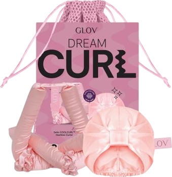 Zestaw do stylizacji włosów Glov Dream Curl  Wałek na zimno + Czepek satynowy (5907440744578)