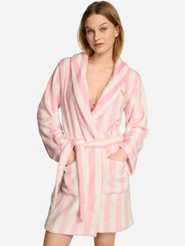 Халат жіночий махровий теплий зимовий Victoria's Secret Cozy Plush 27161596 M/L Рожевий (2963319884416)