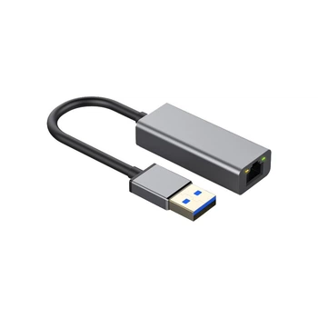 Переходник USB 3.0 AM to RJ45 Ethernet 1000Mbps Dynamode