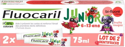 Зубна паста Fluocaril Junior Red Fruits 2 x 75 мл (8001090346902)