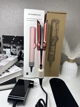 Выпрямитель-фен для волос 2в1 Airstrait HT-01 Kanzan Pink Бежевый цвет