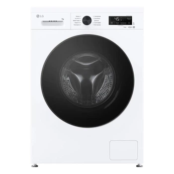 Стиральная машина LG серии 6 Motion™ Steam™ F2Y2HS5WE, фронтальная, узкая, 44 см, 7 кг, 1200, класс F/A/B, 10 программ, инверторный, WiFi, дисплей, белый