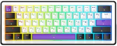 Ігрова клавіатура HATOR Hellyberry HK60 White-Violet