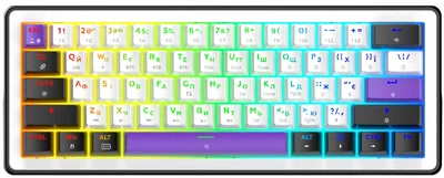 Ігрова клавіатура HATOR Hellyberry HK60 Wireless White-Violet