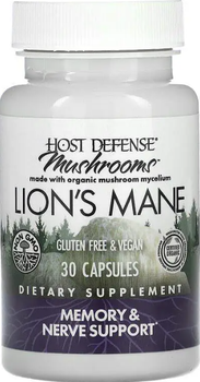 Їжовик Гребінчастий Host Defense Lion's Mane 30 веганських капсул ARE-576136