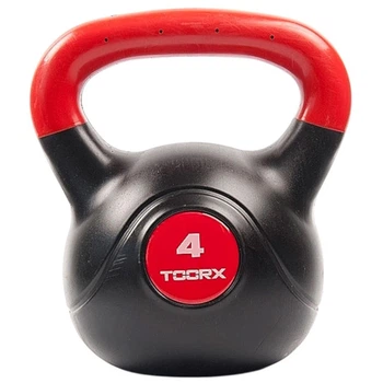 Гиря виниловая Toorx PVC 4 кг Black/Orange (KRP-4)