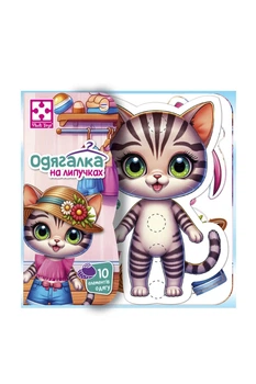 Розвиваюча гра з липучками «Кошеня» колір різнокольоровий Vladi Toys ЦБ-00292264
