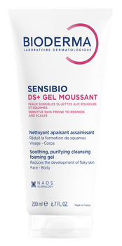 Гель очищающий при себорейном дерматите Bioderma Sensibio DS+ Soothing Purifying Cleansing Gel 200 мл