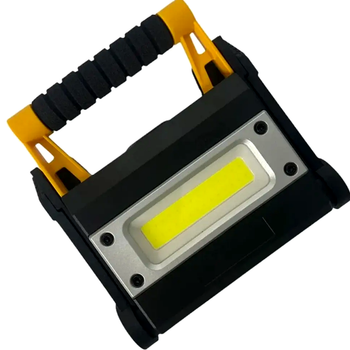 Фонарь прожектор 12W с магнитом USB аккумуляторный черно-желтый X-BAIL MS-8006 для кемпинга и строительных работ