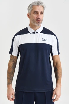 Тенісне поло з контрастною вставкою EA7 Emporio Armani 8457 XL
