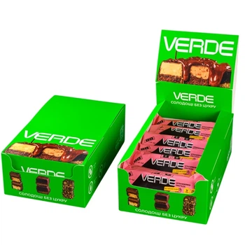 Батончик "Протеин-клубника" VERDE 45 г