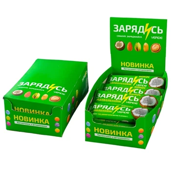 Батончик “Зарядись” Кокос+Магній VERDE 30 г