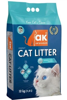 Наполнитель гигиенический бентонитовый AK Cat Products Cat Litter для кошек с ароматом Марсельское мыло 10 кг