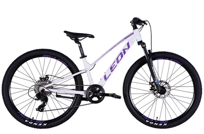 Велосипед AL 26" Leon Super Junior Disk, рама 13" бело-сиреневый (OPS-LN-26-107)