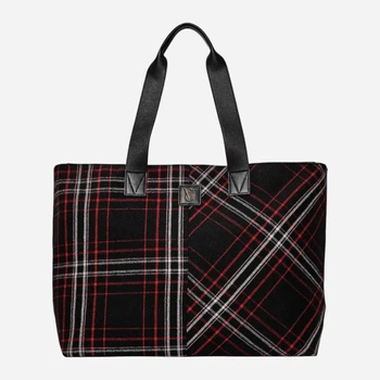 Сумка шоппер женская Victoria's Secret Plaid 379974551 Черная (291845326799)