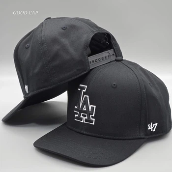 Кепка снэпбек snapback LA 47 Черный с белым