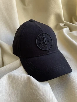 Бейсболка кепка Stone Island чорна 59-61