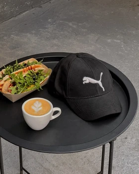 Бейсболка кепка Puma черный с белым, M / 55-56
