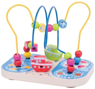 Іграшка Bigjigs Toys Спіраль з човнами Дерев'яна 2999825 (0691621531273)