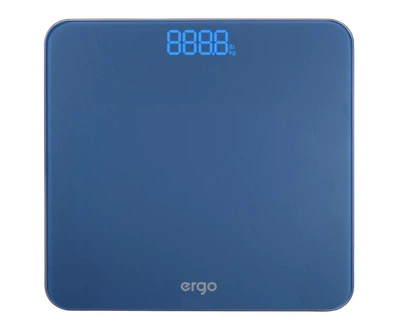 Весы електронные для тела Ergo PS 390 до 150 кг весы напольные бытовые со стеклянной платформой на батарейках 30×30см Синий