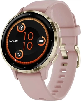 Смарт-часы Garmin Venu 3S Soft Gold Stainless Steel Bezel with Dust Rose Case and Silicone Band (010-02785-03)