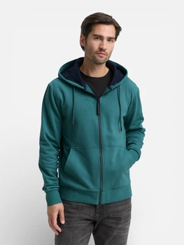 Толстовка на флісі, на блискавці чоловіча Tom Tailor 1043727-14171 XL Jasper Green (4069402245538)
