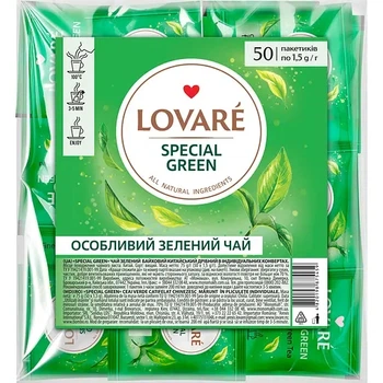 Чай Lovare Special green 50 пакетиков
