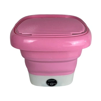 Машина пральна складана Maxtop Silicon Washing Machine Рожева