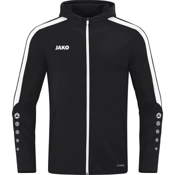 Олимпийка (мастерка) с капюшоном Jako POWER черно-белая S 6823-800