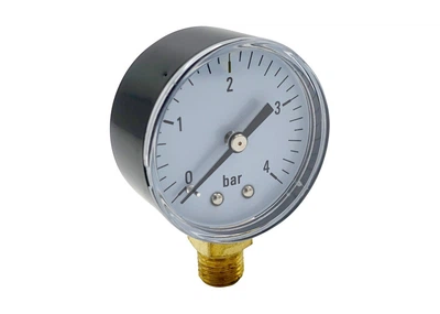 Манометр радіальний 1/4" Ø50 (0-4 bar) для опалення та водопостачання MR.001