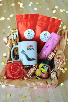 Подарочный набор "Lady Boss" №2 – Chaban Souvenir – Подарок успешной женщине, руководительнице, бизнес-леди, женщине с характером, сильной женщине в День Рождения, на 8 Марта, на корпоратив, на любой праздник 1111-2