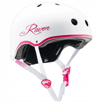 Детский шлем Raven Essto White/Pink р. S 52-55 (smj601)