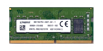 Оперативная память для ноутбука Kingston DDR4 8GB 2400MHz SO-DIMM 1Rx8 PC4-2400T (KMKYF9-MIB)
