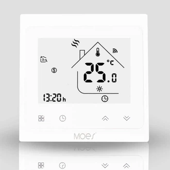 Wi-fi регулятор водяного теплого пола Moes White (BHT-002-GALWW)