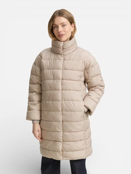 Куртка зимова довга жіноча Tom Tailor 1046599-32208 S Soft Taupe Grey (4068128869233)