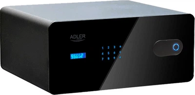 Сейф-шухляда Adler AD 1044 із сенсорною панеллю та зчитувачем відбитків пальців (5905575910639)