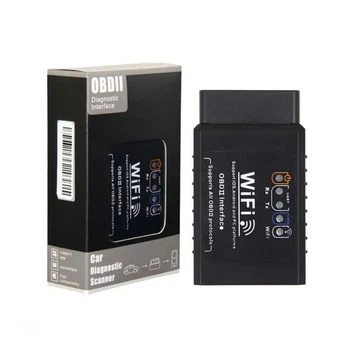 Сканер для диагностики автомобиля OBD2 ELM327 WI-FI 32*47*23 мм, беспроводной, совместимый с iOS, iPhone, Android, Windows