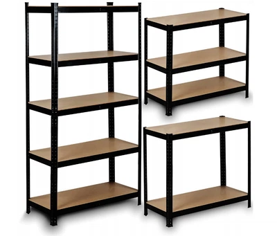 Стеллаж металлический Homart B150 150х75х30 см черный (9978)