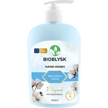 Рідке крем-мило парфумоване антибактеріальне “Silk Cotton Cloud” BioBlysk 500 мл