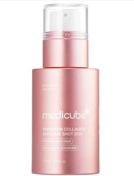 Регенеруюча сироватка з полінуклеотидами, екзосомами та спікулами Medicube PDRN Pink Collagen Exosome Shot 7500