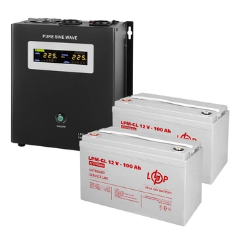Комплект резервного питания LP (LogicPower) ИБП + гелевая батарея (UPS W1500 + АКБ GL 2800W)